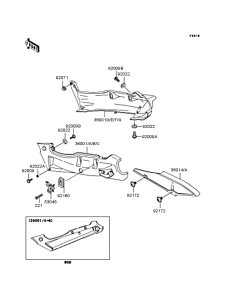 ZX400 Боковые обтекатели