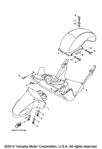 YW125 Переднее крыло