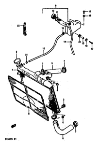 GS500 Радиатор