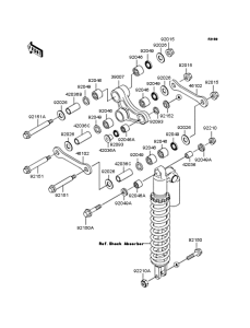 KX125 Задняя подвеска