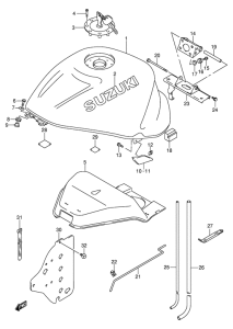 GSX1300R Tank fuel
