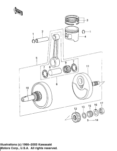 KZ200 Crankshaft / piston