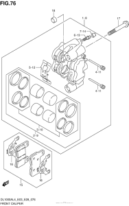 DL1000 (ABS) Передние тормоза