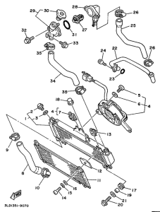 XTZ750 Radiator. hose