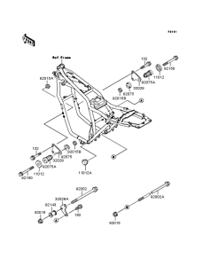 ZR400 Рама ,крепежные детали