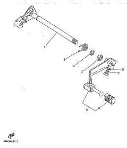 TDR125R Переключение скоростей