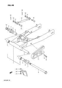 GSF400 Маятник задний