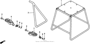 CR500R Подножка
