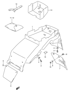RF600 Заднее крыло