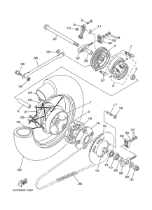 XVS125 Переднее колесо