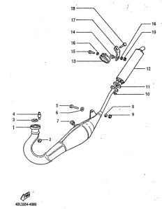 TZR125RR Выхлопная система