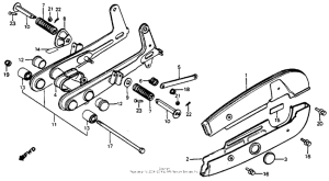 C70 Swingarm + chain case 82