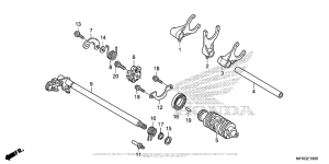 VT1300CR Вилка переключения передач