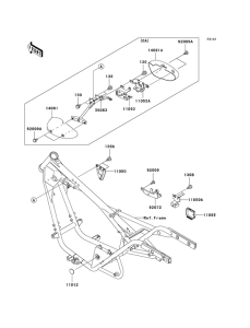 BN125 Рама ,крепежные детали