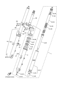 TDM900A Передняя вилка