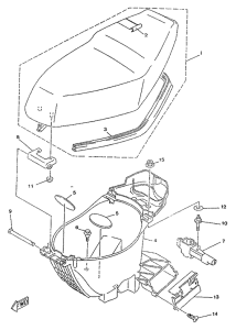 YA50R Сиденье