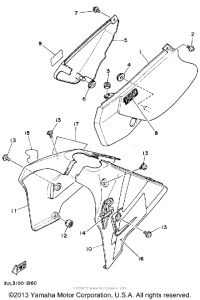 RT100E Боковые обтекатели