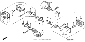 CBR900RE Задний фонарь