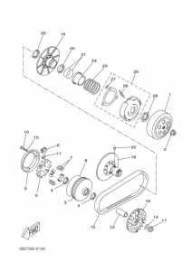 YP250R Бендикс