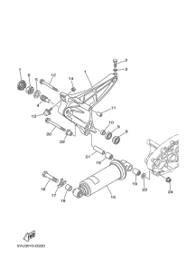 XP500A Rear arm & suspension