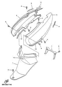 YN50R Боковые обтекатели