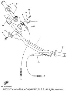 YZ125J1 Троса