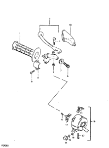 PE400 Lh handle grip