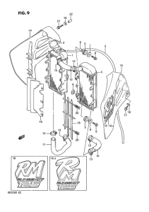 RM125 Радиатор