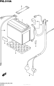 DL650 (ABS) Аккумулятор