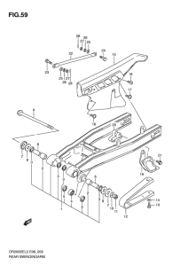 DR200 Маятник задний