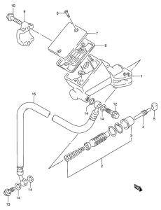 RF900 Главный цилиндр сцепления