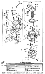 XV1100SC Карбюратор
