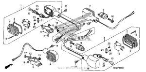 CMX250C Front & rear turn signal