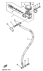 DT125E Главный тормозной цилиндр