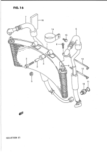 GSX-R1100 Масляный радиатор