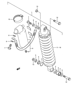 RM80 Задние амортизаторы