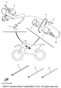 YZ125K1 Электрика