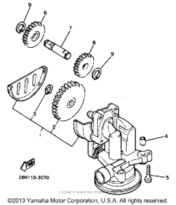 XVZ13UC Масляный насос