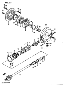 GV1400 Propeller shaft-final drive gear
