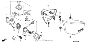 VTX1800S1 Боковые обтекатели