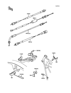 ZG1300 Тросы управления
