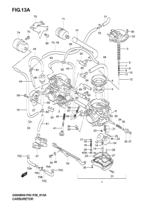 GS500 Carburetor assy