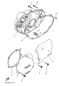 SR500 Крышка картера двигателя