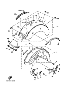 XVS1100AT XVS11ATV Крыло
