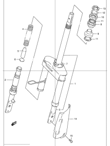 AZ50 Вилка передней оси
