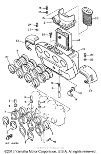 XJ700SC Воздушный фильтр