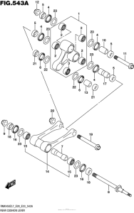 RMX450 Втулки заднего рычага