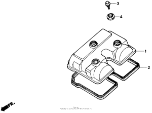 NX250 Крышка головки цилиндров
