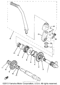 MX175H Кик стартер
