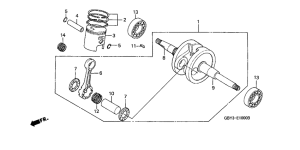 SH50 Crankshaft / piston